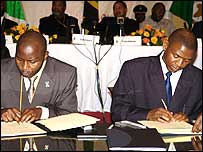 assinatura do acordo