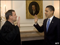O presidente dos Estados Unidos, Barack Obama, fez novo juramento nesta quarta-feira (AFP)