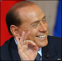 primeiro-ministro italiano silvio berlusconi