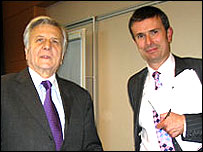 Jean-Claude Trichet e Robert Peston