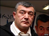 o líder opositor Levan Gachechiladze 