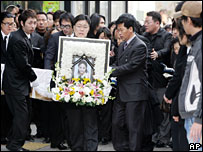 Đám tang ca sĩ Yuni hồi tháng Giêng