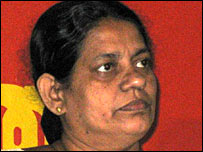 MP Sujatha Alahakoon (photo Elmo Fernando)