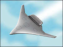 Novo design de avião