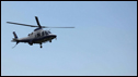 A helicopter in flight
