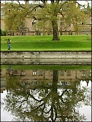 Sarah strolls around the grounds of Newstead Abbey