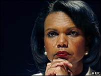 A secretária de Estado americana, Condoleezza Rice (foto de arquivo)