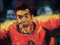 Van Nistelrooy vẽ theo kiểu Van Gogh