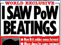 ڈیلی مرر میں عراقی قیدیوں کے بارے میں شائع بیان کی سرخی