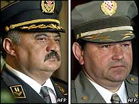 Hırvat generaller İvan Cermak ve Mladen Markaç