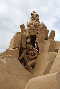 Festival de escultura de areia Foto: Dirk Hoenerbach/ divulgação