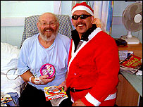 Two men in hospital ward 203