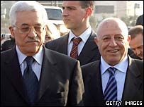 Mahmud Abbas ve Ahmed Kurey