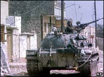 Tanque na guerra Irã-Iraque