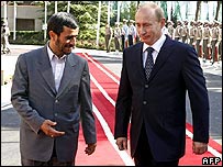 Vladimir Putin và Tổng thống Iran Mahmoud Ahmadinejad