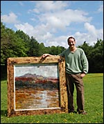 Greg with his Vennford painting
