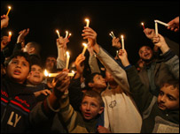 ग़ज़ा में अंधेरा