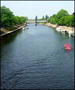 View along the river