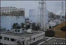 Reactors 1, 2, 3 and 4 at Tokyo Electric Power Company Fukushima Daiichi Nuclear Power Plant in northern Japan