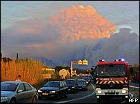 Incêndio florestal na França