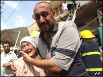 Irak'ta bir saldırı sonrası görüntü