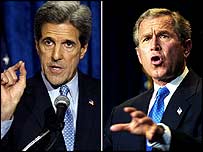 John Kerry và George Bush
