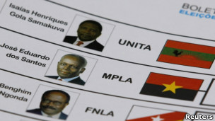 Cédula eleitoral em Angola