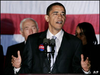 O senador americano Barack Obama