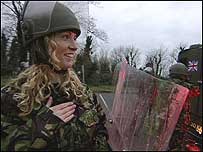 Presenter in Army gear