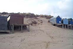 Beach huts in Abersoch, North Wales